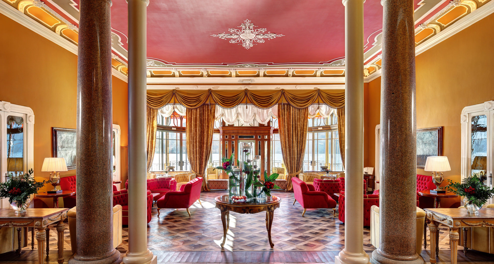 Lobby, Grand Hotel Tremezzo, Italy