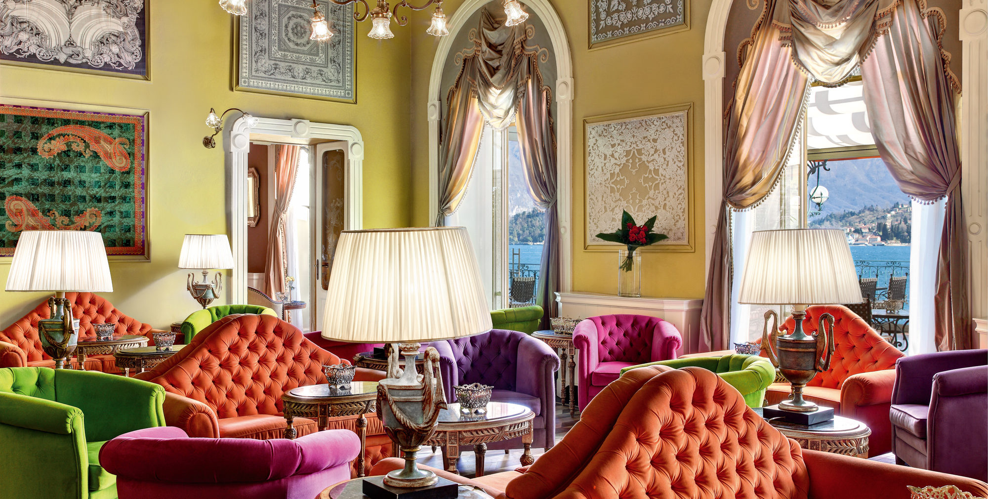 Sala Musica, Grand Hotel Tremezzo, Italy