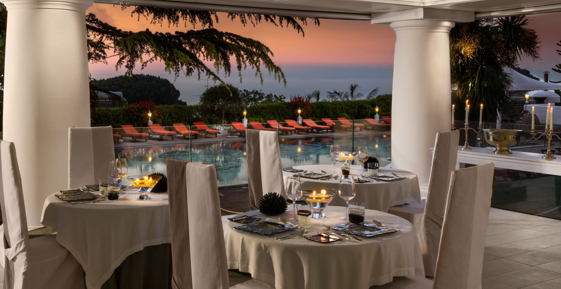 Dining at Capri Palace Jumeirah, Italy