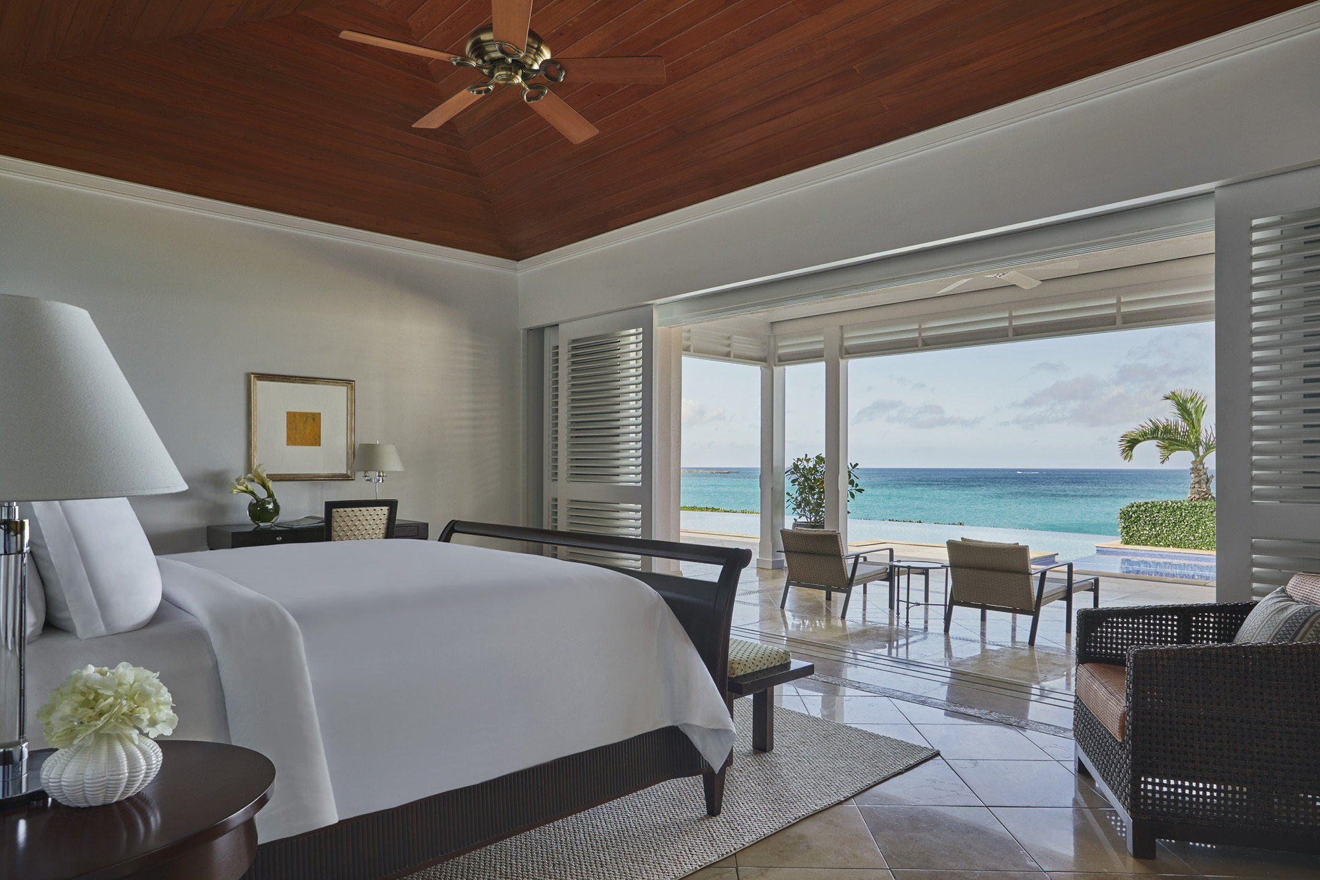 Bedroom view, The Ocean Club, Bahamas