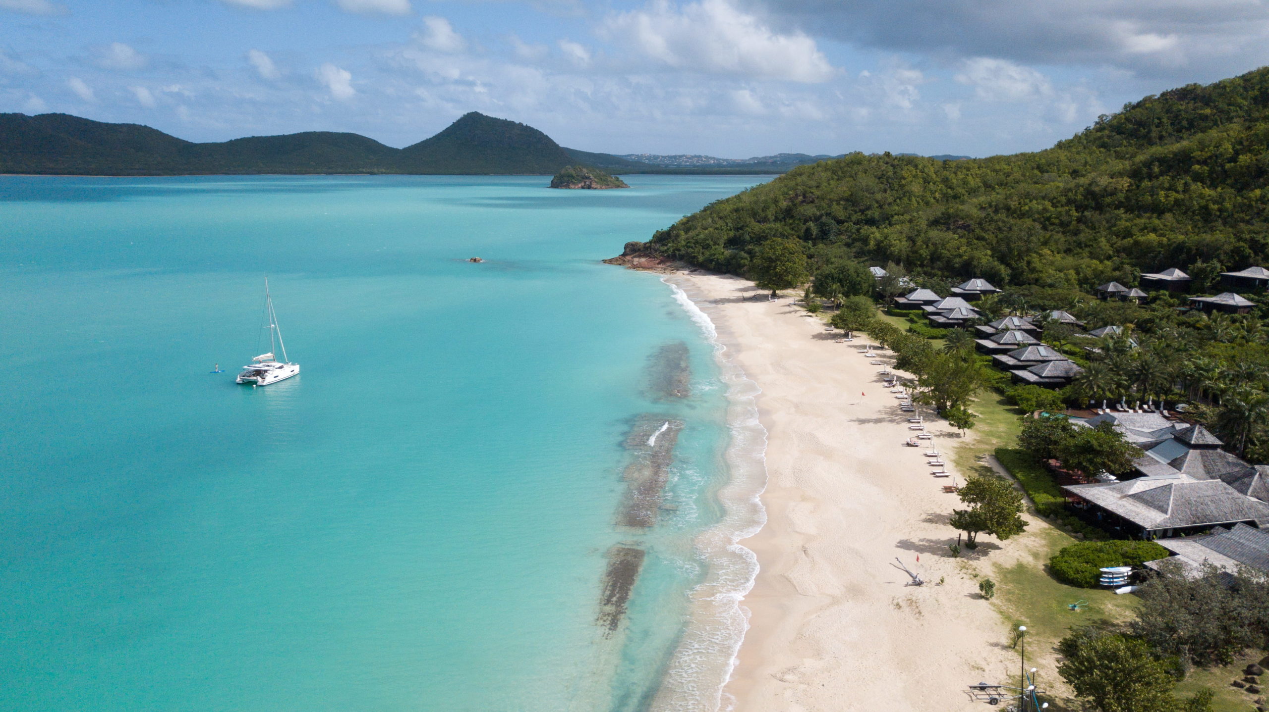 Aerial View, Hermitage Bay, Antigua