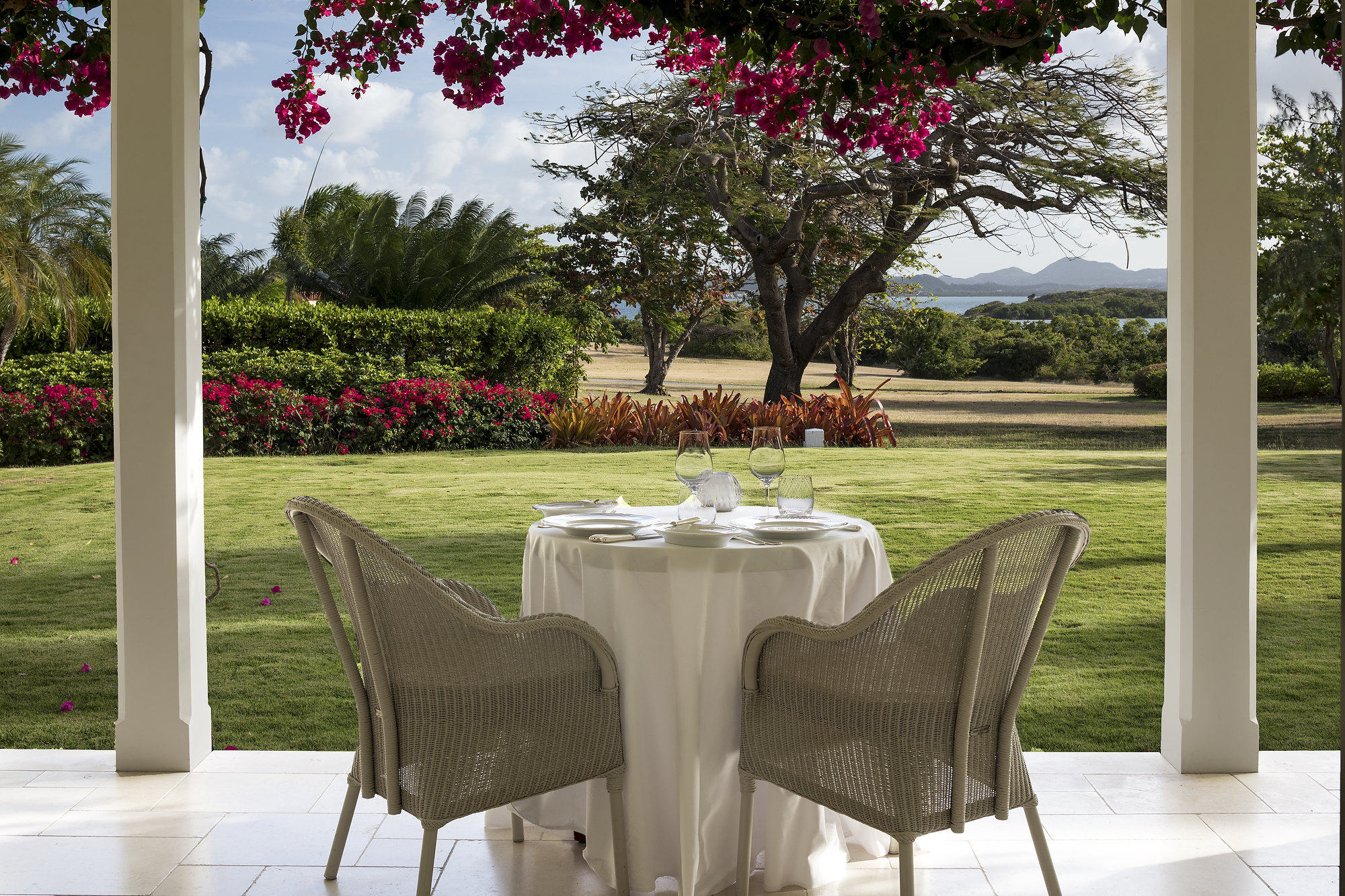 Estate House Patio, Jumby Bay Island, Antigua