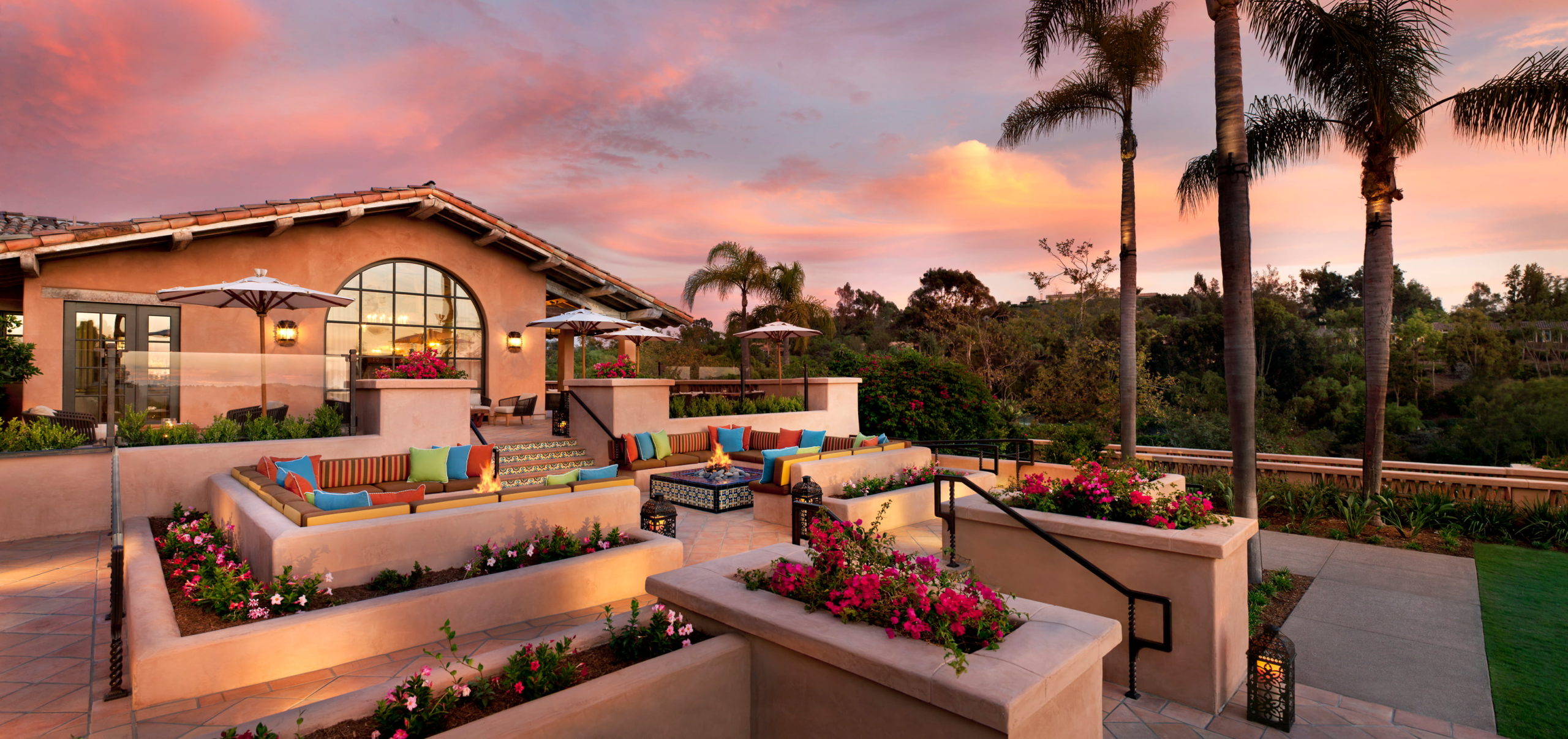 Firepits, Rancho Valencia Resort & Spa, California