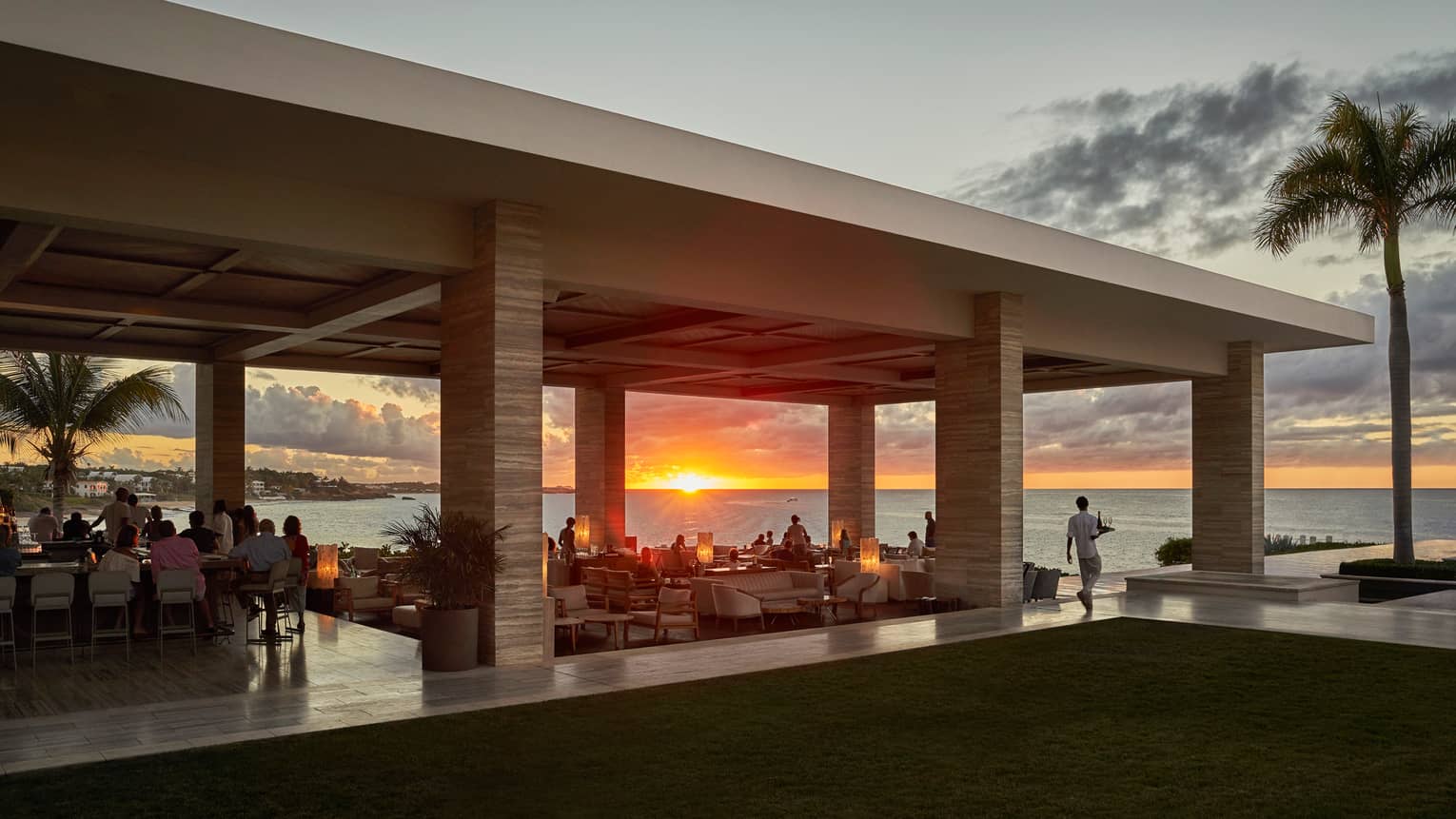 Sunset Lounge, Four Seasons Anguilla, Caribbean