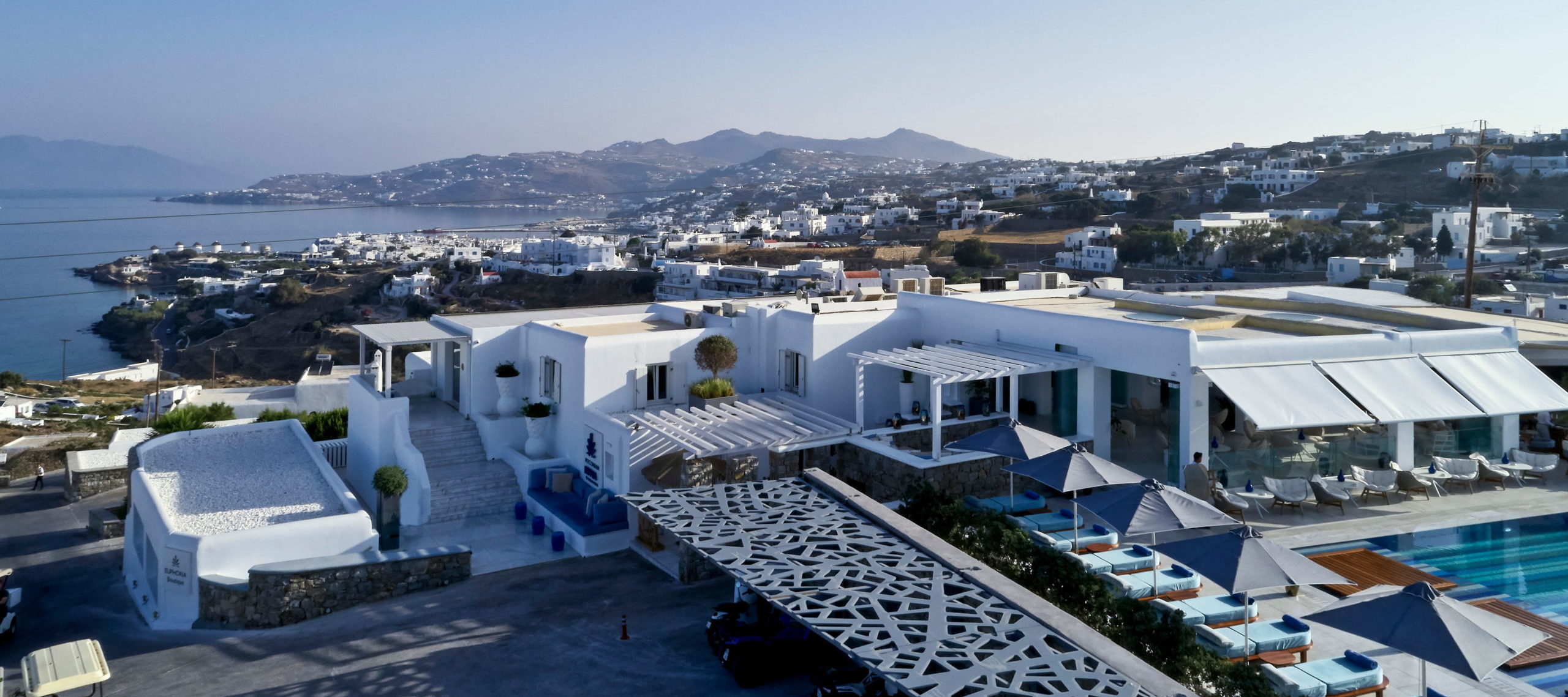 Aerial View, Myconian Kyma, Mykonos, Greece