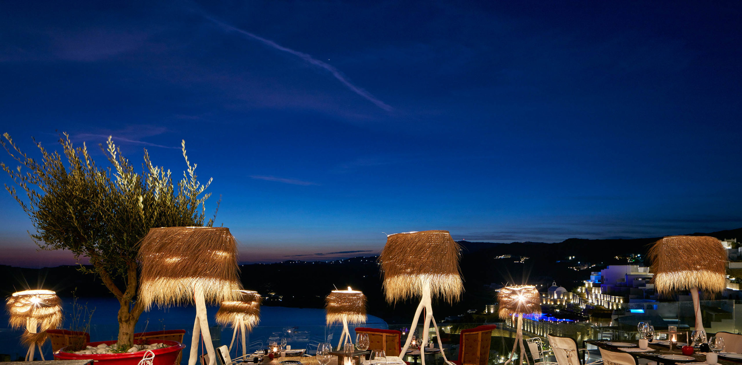 Evening at Myconian Avaton, Mykonos, Greece