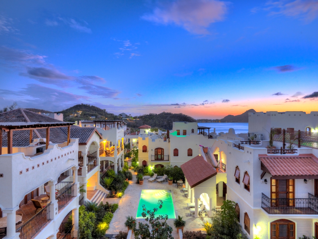 Courtyard and Pool, Cap Maison, St Lucia