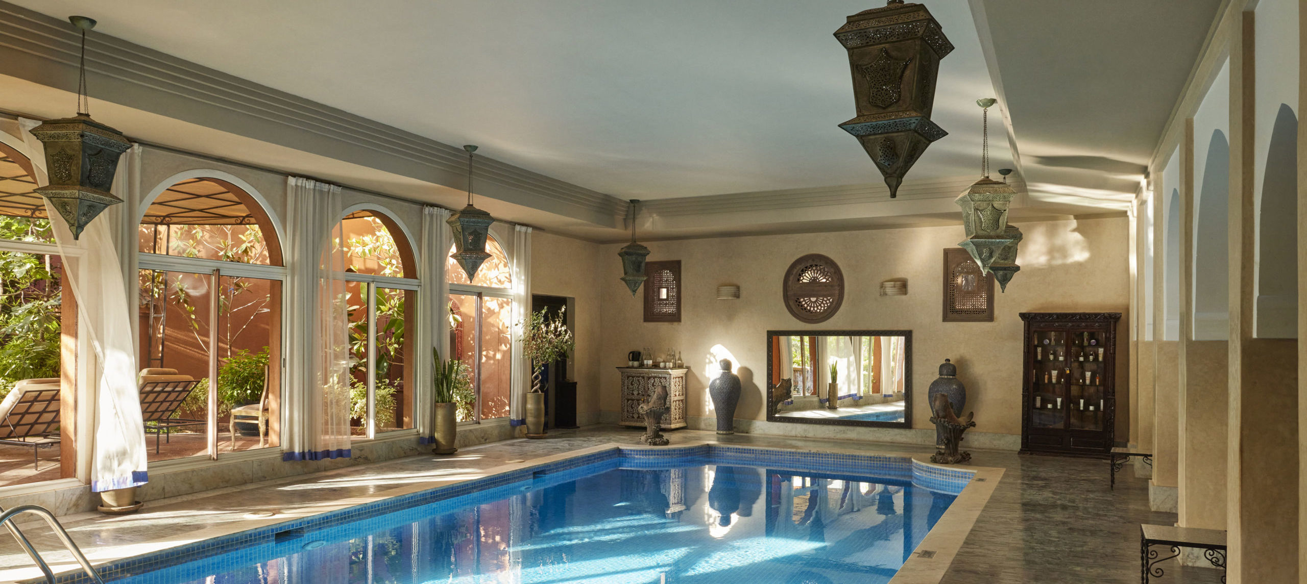 Asounfou Spa Pool, Kasbah Tamadot, Morocco