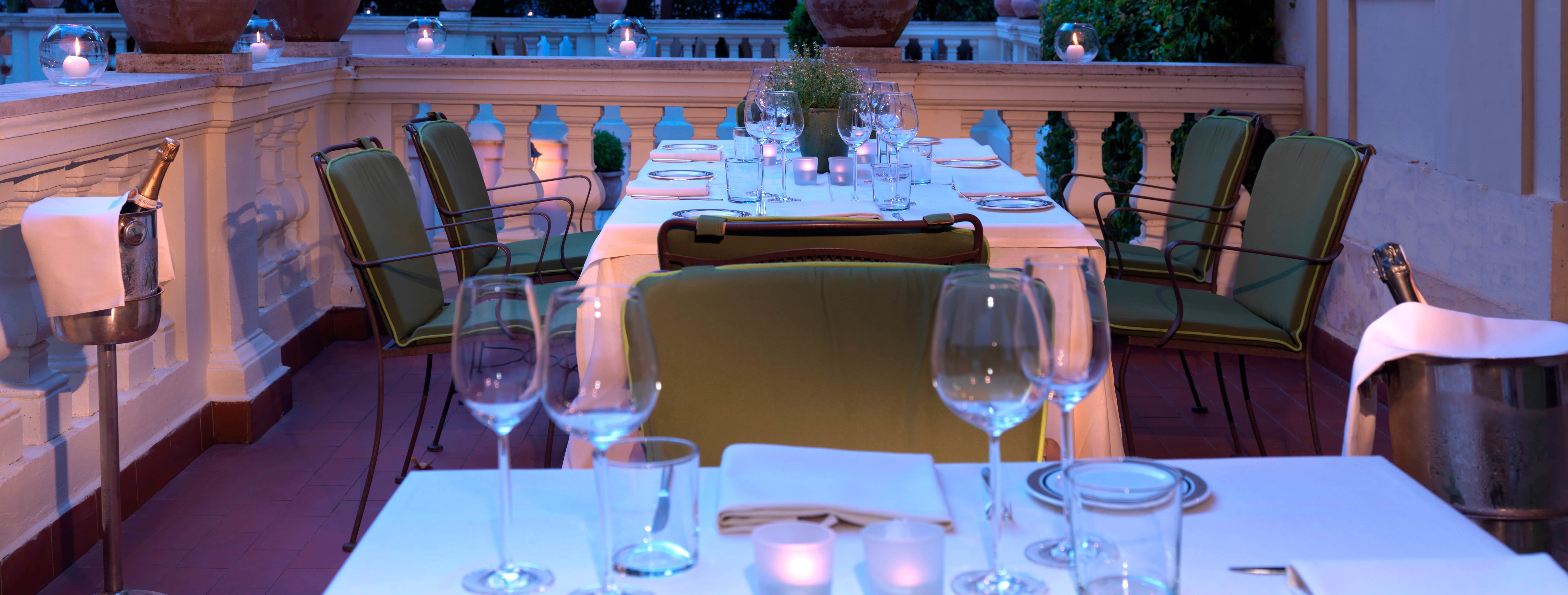 Terrazza, Hotel De Russie, Rome