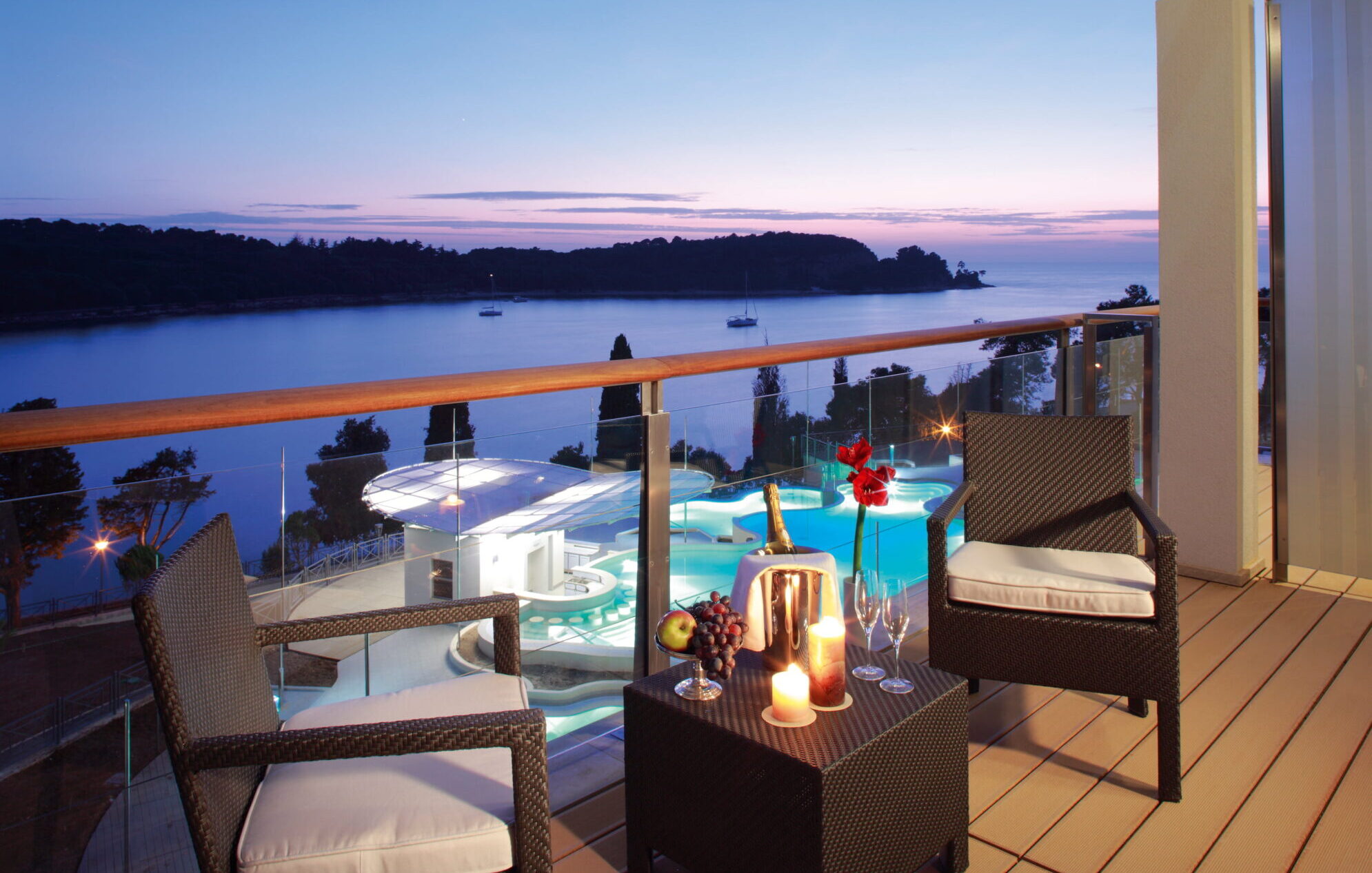 Balcony View, Hotel Monte Mulini, Croatia