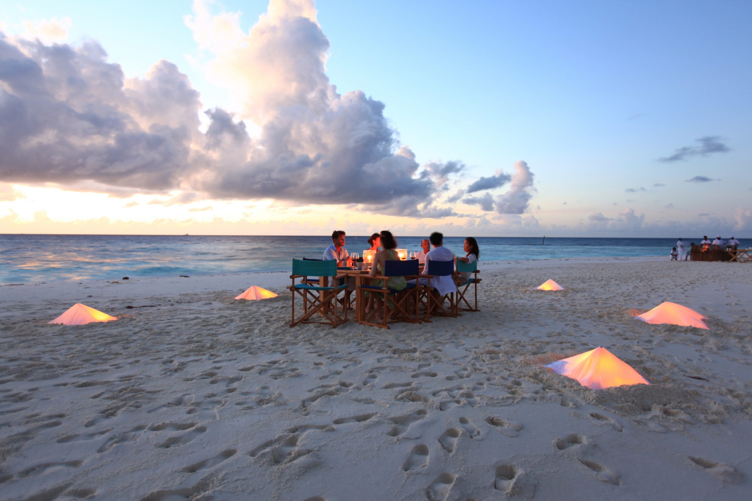 Sandbank Dining, Six Senses Laamu, Maldives