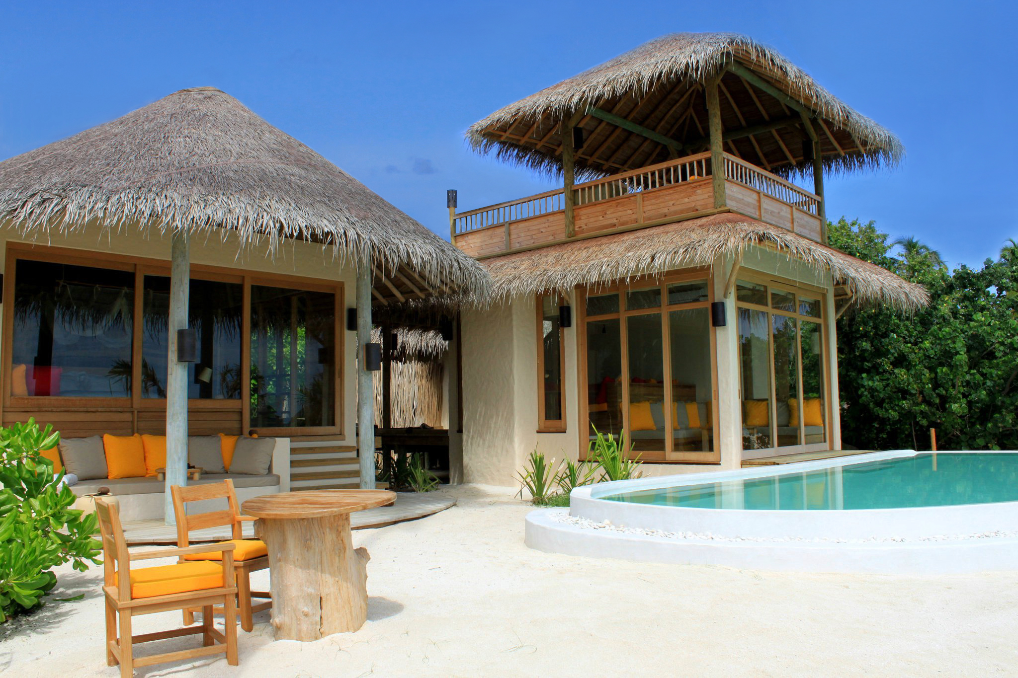 Two Bedroom Lagoon Beach Villa, Six Senses Laamu, Maldives