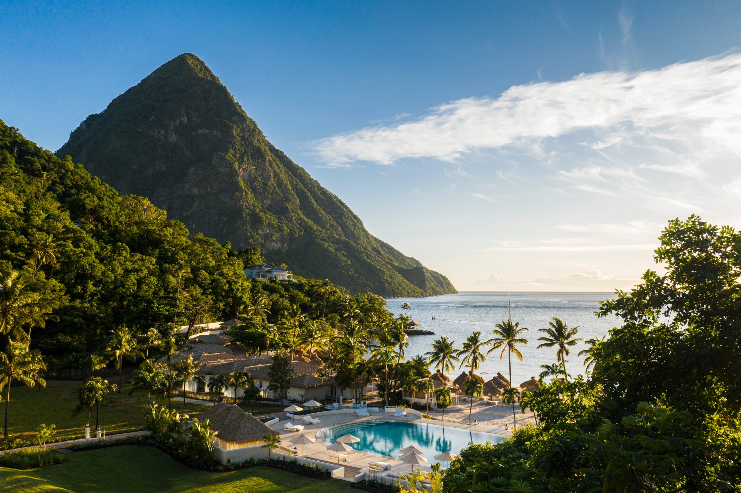 Aerial View, Sugar Beach, St Lucia