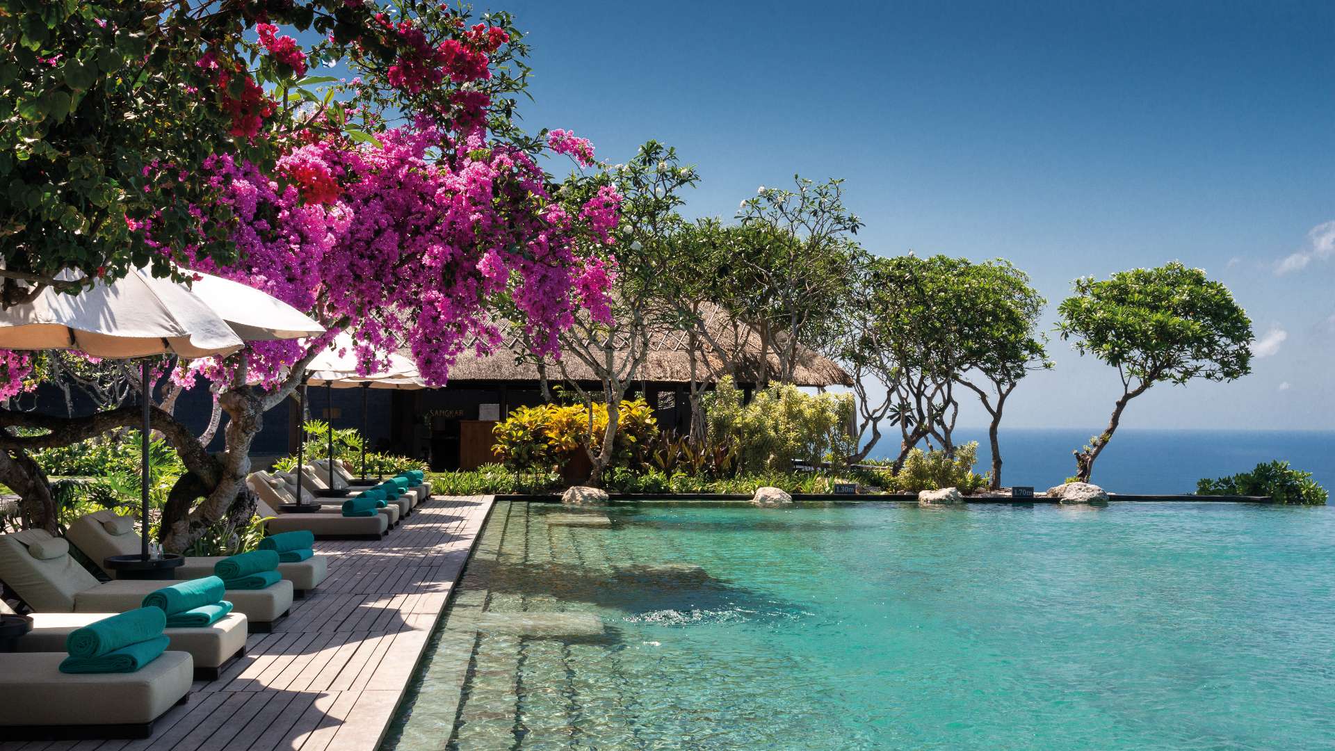 Poolside, Bulgari Resort Bali, Indonesia