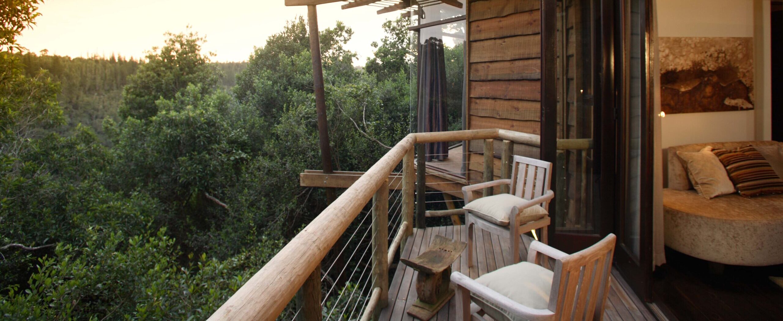 Villa Balcony, Tsala Treetop Lodge, South Africa