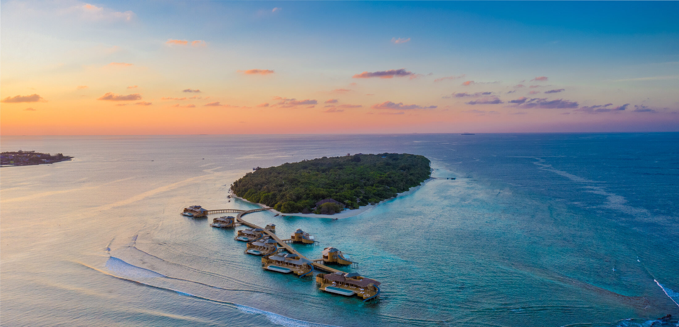 Aerial View, Soneva Fushi, Maldives