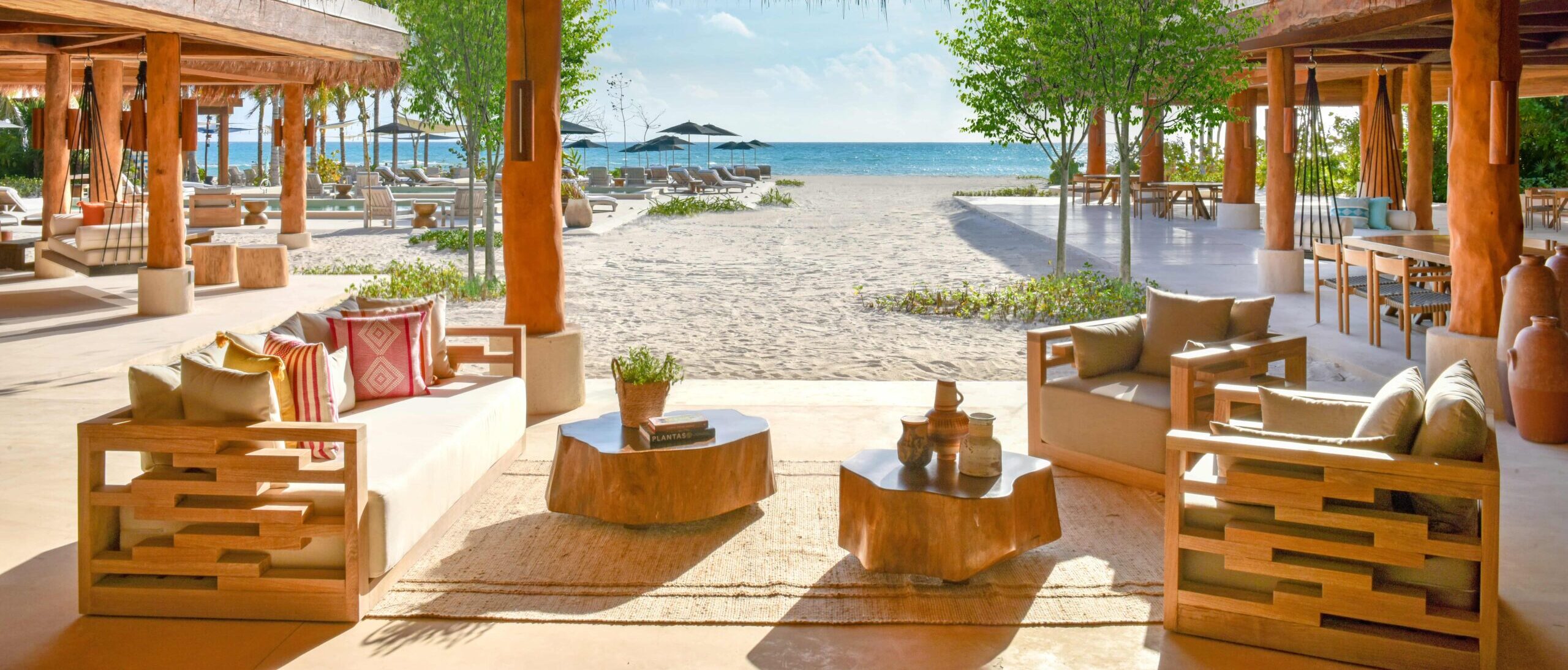 Beach view, Rosewood Mayakoba, Mexico