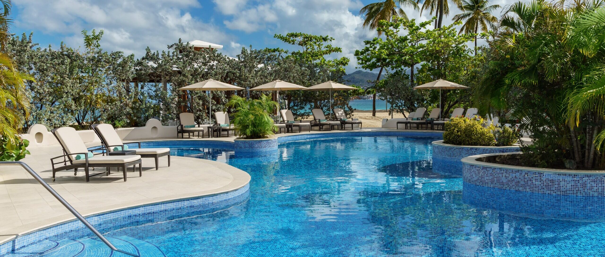 Pool view, Spice Island Beach Resort, Grenada