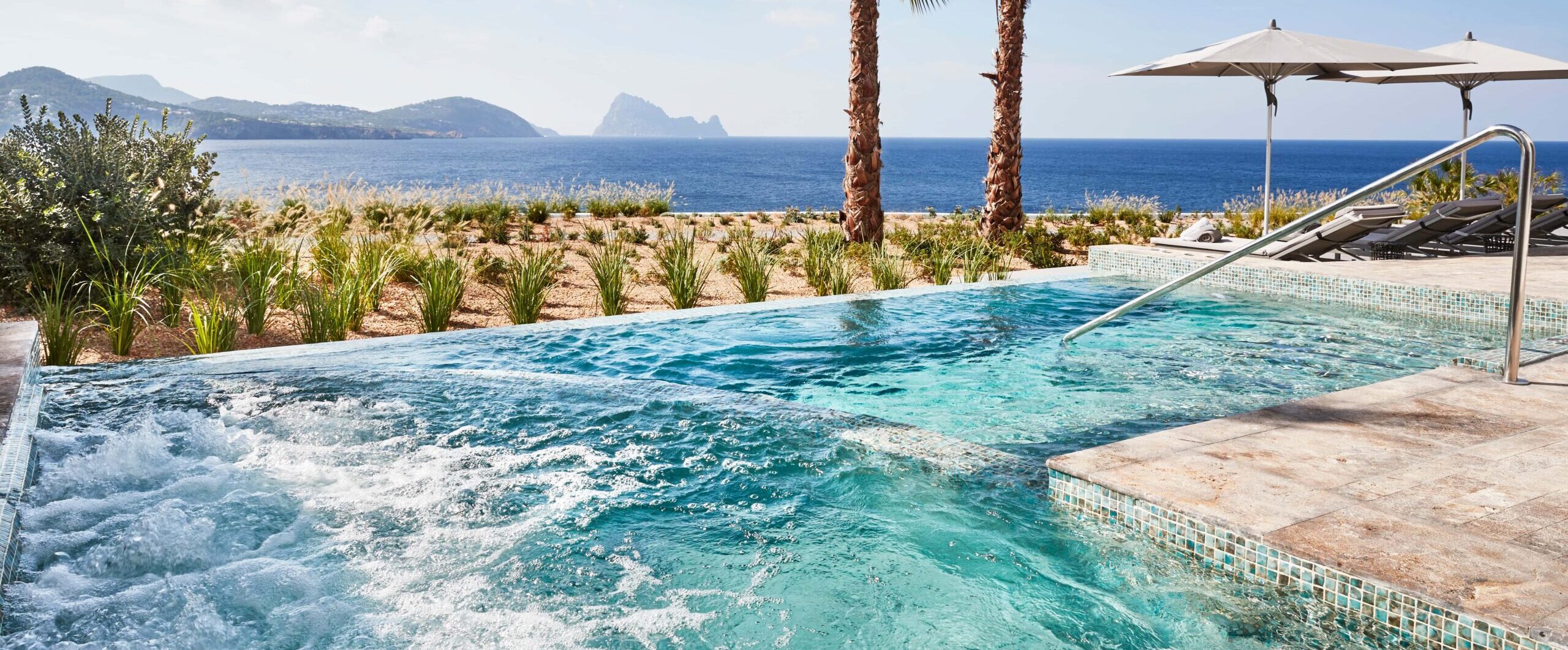 Jacuzzi Terrace, 7Pines Resort Ibiza, Spain
