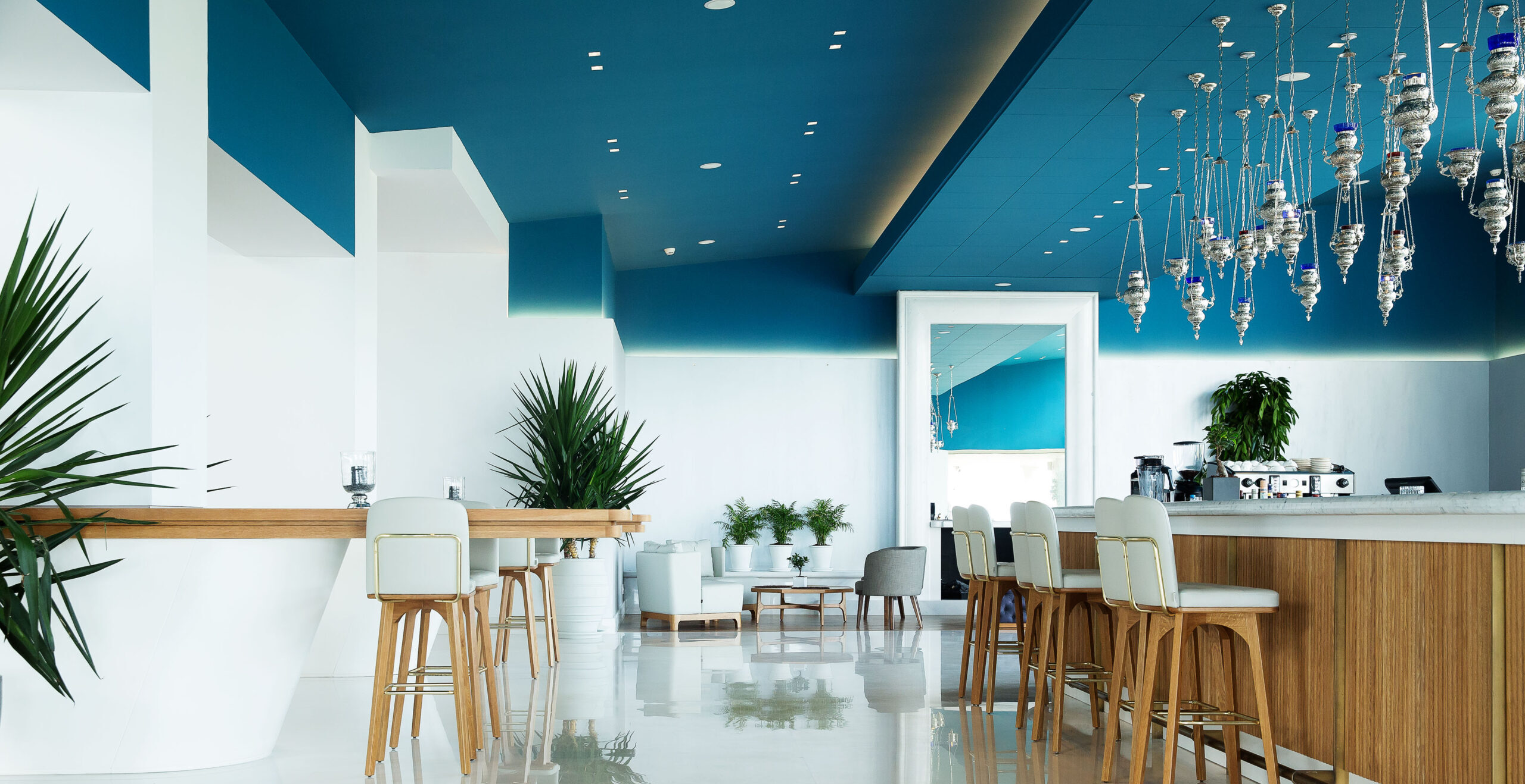 Blue Bar Dining, Domes Miramare, Corfu