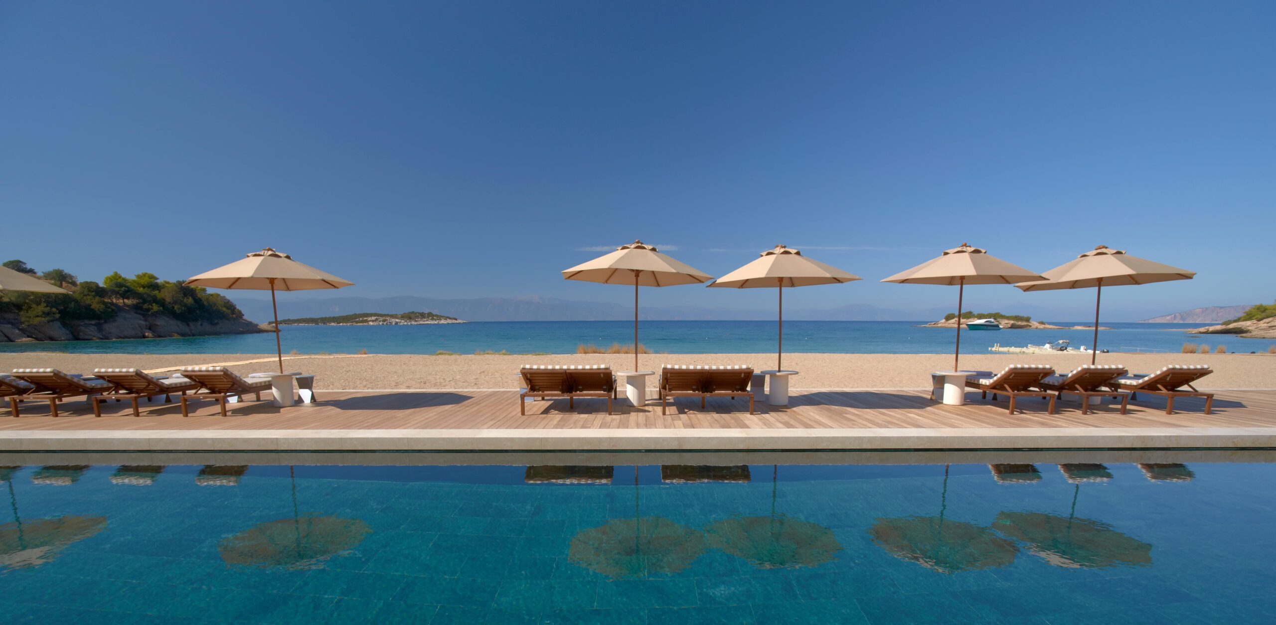 Beach Club Pool, Amanzoe, Greece