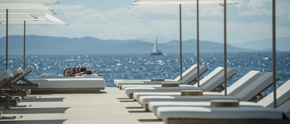 Sunbeds, Four Seasons Astir Palace Hotel, Greece